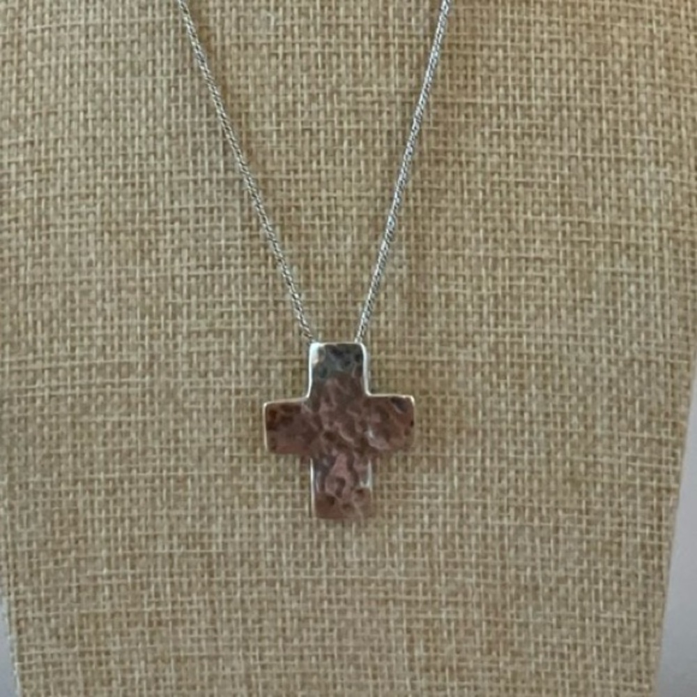 Silpada Sterling Cross Pendant Necklace